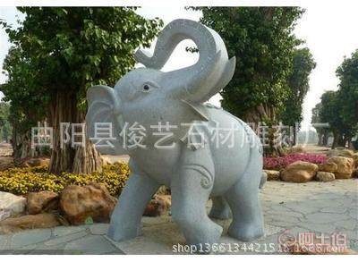 王氏雕刻曲陽縣石雕廠家直銷優(yōu)質(zhì)漢白玉石雕大象吉象如意動(dòng)物石雕訂做